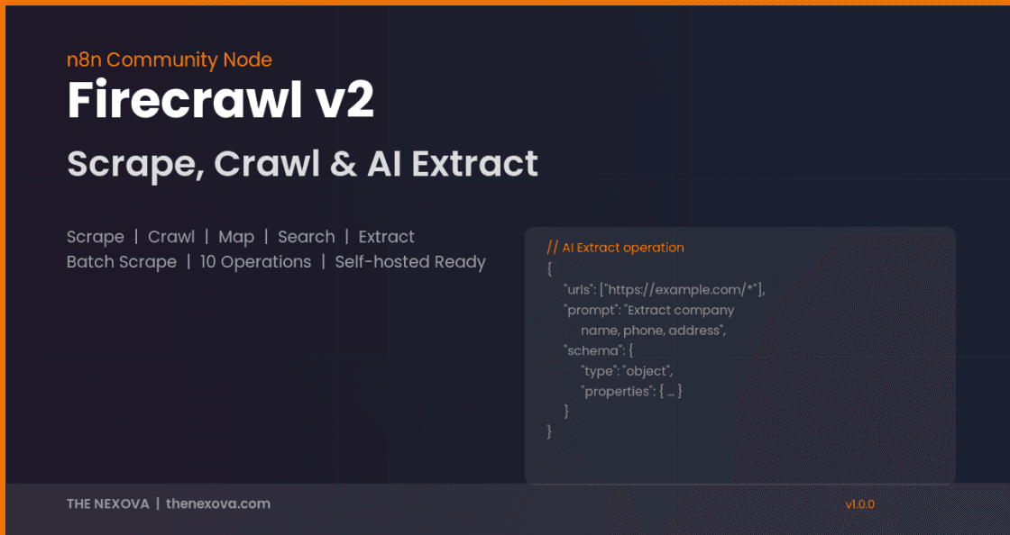 n8n Firecrawl Node: Web Scraping, Crawling, and AI Extraction Guide